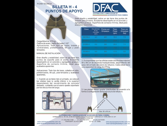SILLETA H - 4 PUNTOS DE APOYO en Venustiano Carranza (Municipio)