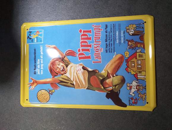 Blechschild Pippi Langstrumpf in Landau in der Pfalz (Lokalität)