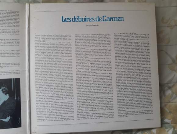 VINILO "CARMEN" GEORGES BIZET en La Serena (Comuna)