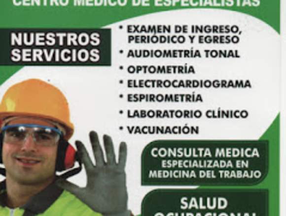 EXAMEN MEDICO OCUPACIONAL en La Calera (Municipio)