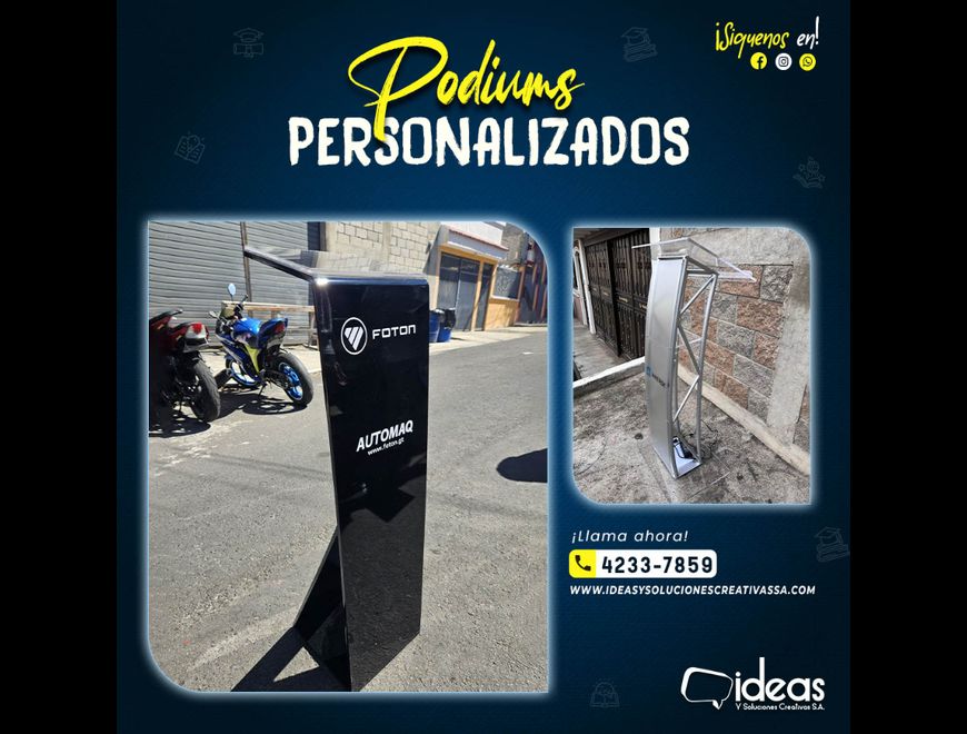 ¡¡PODIUMS PERSONALIZADOS!! en Ciudad de Guatemala (Municipio)