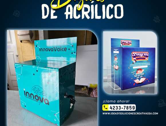 BUZONES DE ACRILICO PERSONALIZADOS en Ciudad de Guatemala (Municipio)