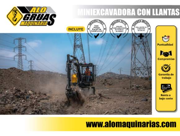 ALQUILER MINIEXCAVADORA, RETROEXCAVADORA Y MAS
