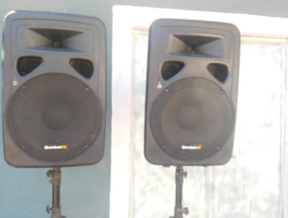 SE VENDEN 2 BOCINAS QUANTUM FX 15 PULGADAS