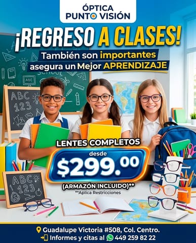 Armazón Completo Incluye Micas Blancas desde $299 en Aguascalientes (Municipio)