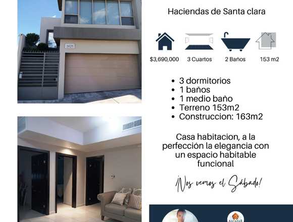 Casa habitación en Haciendas de Santa clara en Chihuahua (Municipio)
