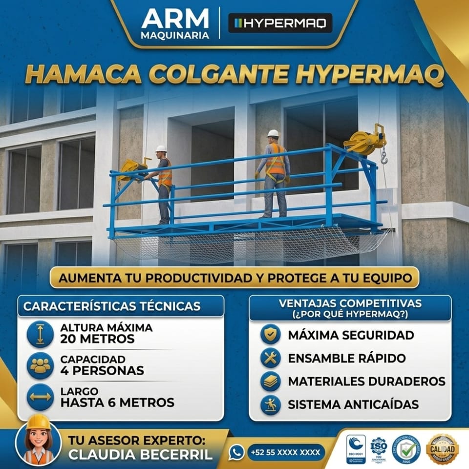 HAMACA HYPERMAQ REFORZADA PARA OBRA Y CONSTRUCCIÓN