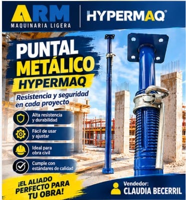 Puntal metálico Hypermaq: resistencia para tu obra en Iztapalapa (Municipio)