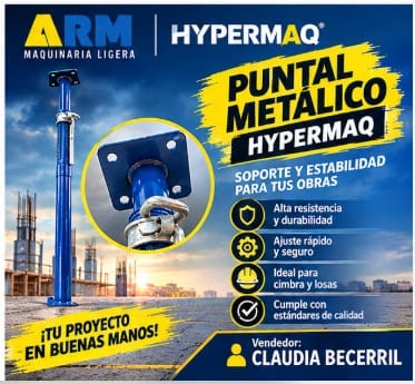 Puntal metálico Hypermaq: cotiza para tu empresa en Iztapalapa (Municipio)