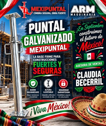 Puntales Mexipuntal Galvanizados 2.20-4m En Venta
