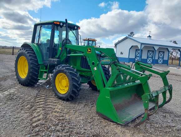 Tractor John Deere 6420 con cargador