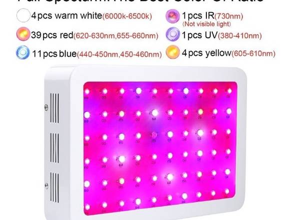 LAMPARA LED PARA CULTIVO CROP 600A - 600W en Buenos Aires (Localidad)