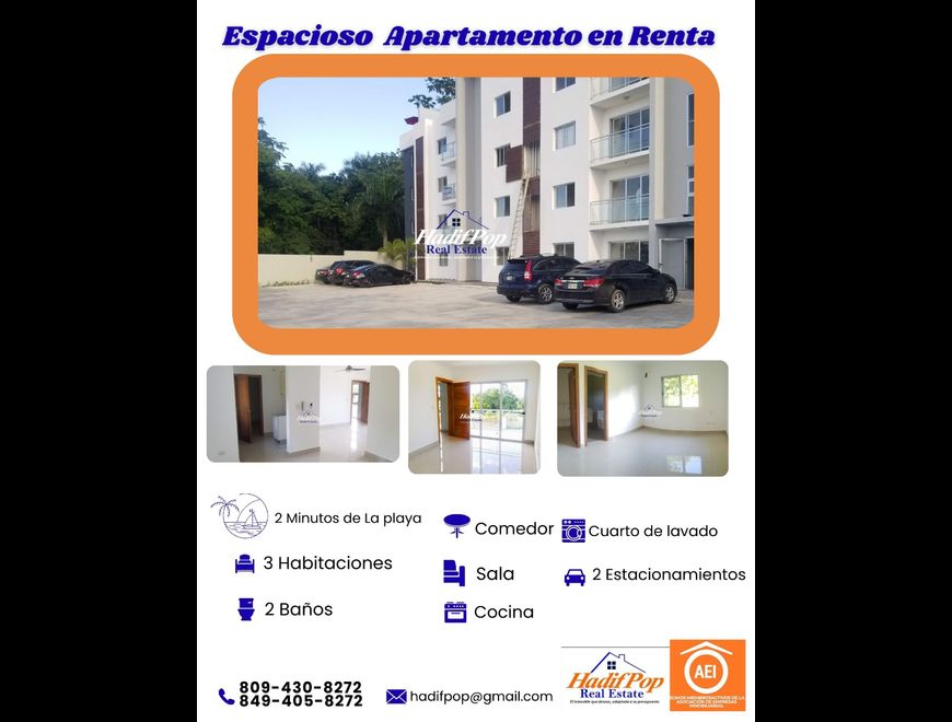 APARTAMENTO EN RENTA EN EL DORAL en Puerto Plata (Municipio)
