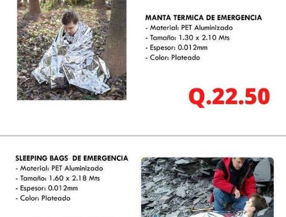 MANTAS TÉRMICAS Y SLEEPING BAGS en Teculután (Municipio)