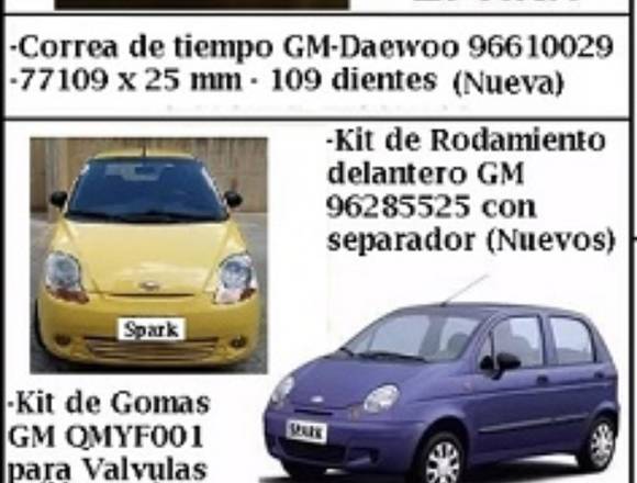Vendo estos repuestos de Spark en Iribarren (Municipio)