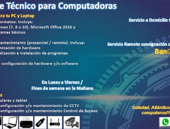 Soporte Técnico de Computadoras en Barranquilla (Municipio)