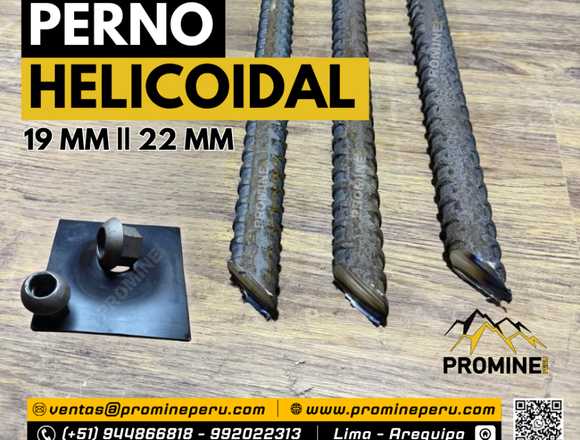 Perno Helicoidal para Minería - 19mm en Chimbote (Distrito)