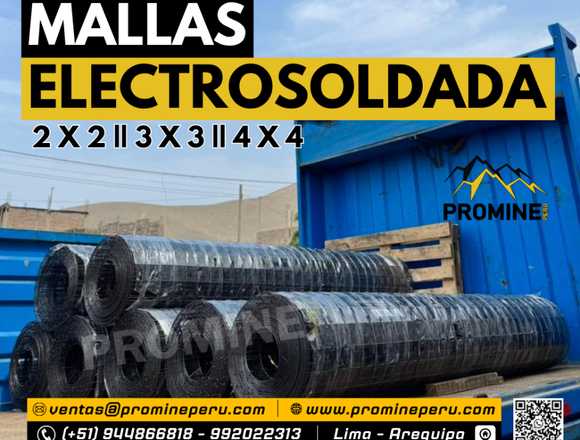 Malla Electrosoldada para Minería - Cocada 4*4 en Oyón (Distrito)