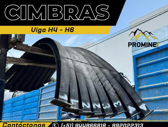 Cerchas - Arco de acero - Cimbras - Viga H4