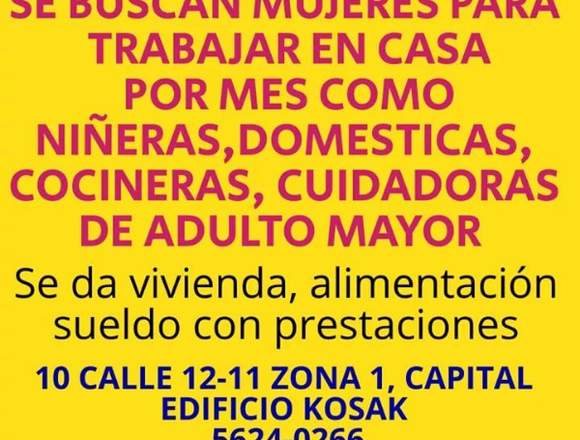 PLAZAS DISPONIBLES PARA MUJERES MAYORES DE EDAD en Santa Cruz del Quiché (Municipio)