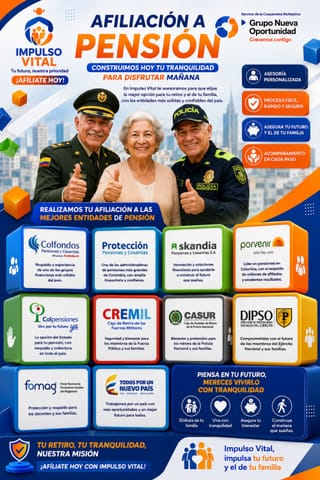 afiliación a fondos de pensiones