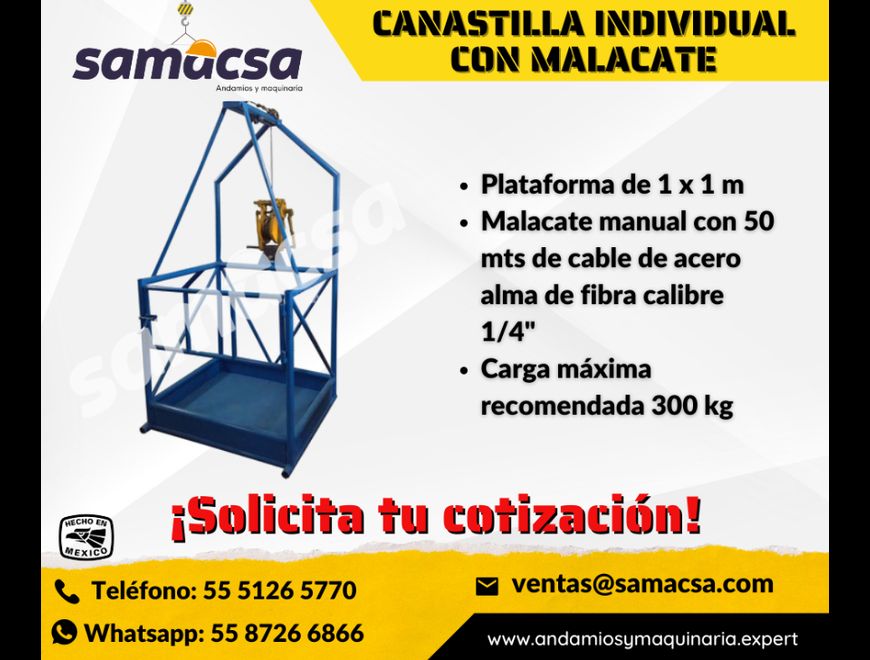 Canastilla de Trabajo Fuerte y Confiable