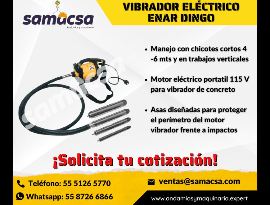 Vibrador Eléctrico Dingo – Ligero y Potente en Tizayuca (Municipio)