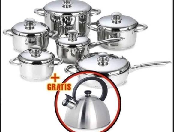 BATERIAS, OLLAS EN ACERO QUIRURGICO INOXIDABLE en Santiago de Cali (Municipio)