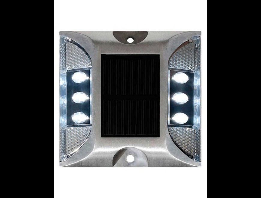 TACHA SOLAR LED CON ESPIGO O PLANA
