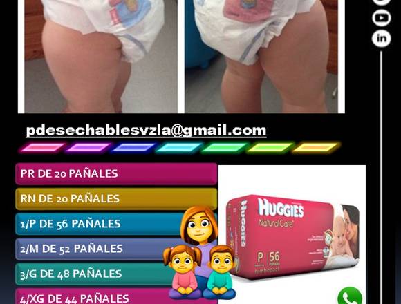 VENDEMOS PAÑALES AL MAYOR HUGGIES NATURAL CARE en Libertador (Municipio)