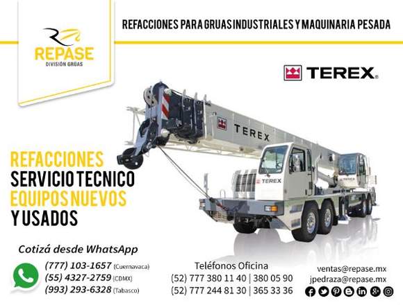 Refacciones para Grúas Industriales en Morelos (Municipio)