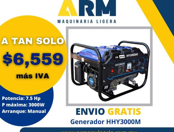 GENERADOR HHY3000M CON DESCUENTO en Ecatepec de Morelos (Municipio)