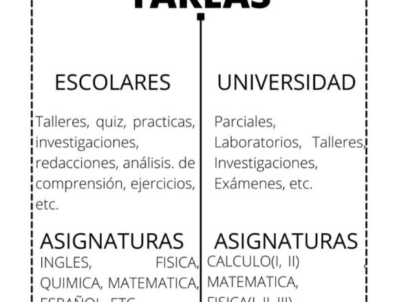 Tareas de matemáticas, física, química, etc. en San Miguelito (Distrito)