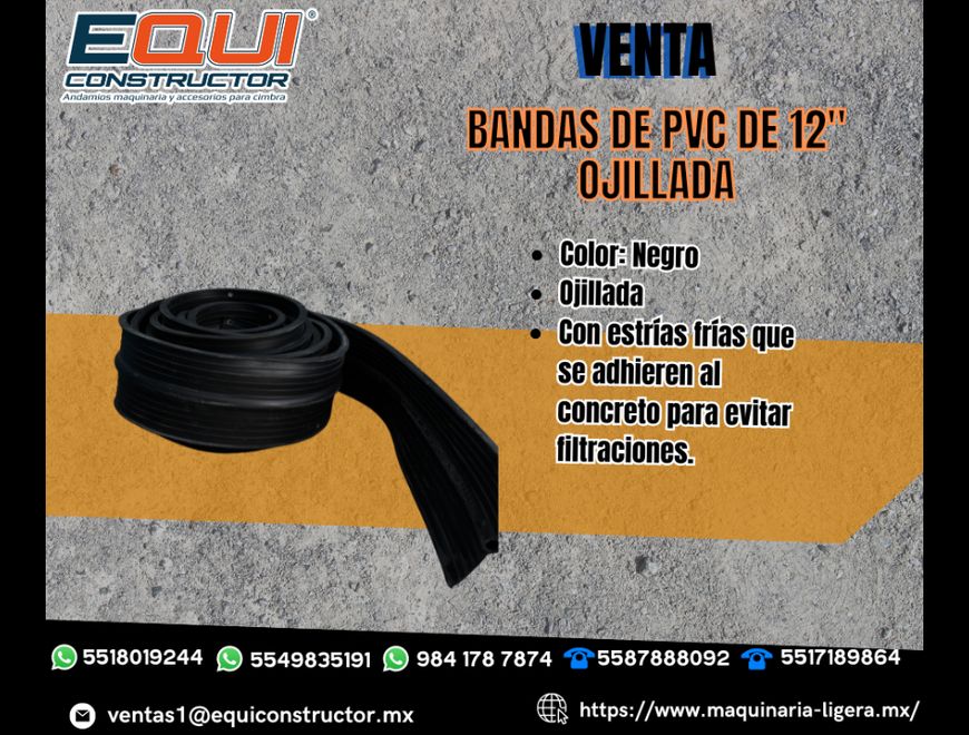 Bandas de pvc de 12” ojillada en Ecatepec de Morelos (Municipio)