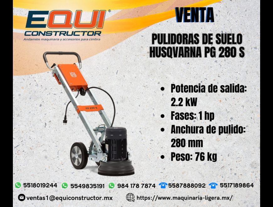 Venta de Pulidora de Suelo HUSQVARNA PG280S