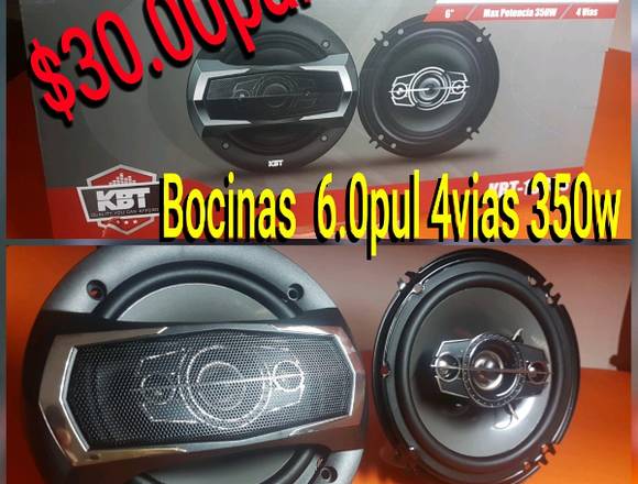 Bocinas KBT 6.0PULG 4 VIAS 350W NUEVAS !!! en Penonomé (Distrito)