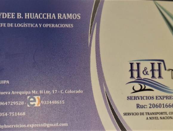 Servicio de transporte logistico en Arequipa (Distrito)