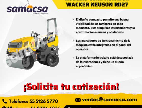 Rodillo Compactador Wacker RD27 Profesional en Durango (Municipio)
