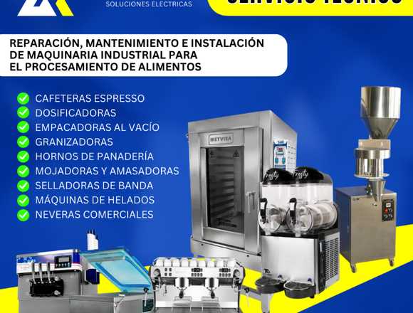 Servicio Técnico en Maquinas de alimentos