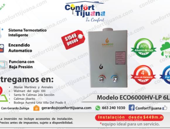 Boiler de paso o calenton de agua en Tijuana (Municipio)