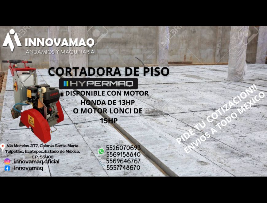 CORTADORA PARA CONCRETO Y ASFALTO HYPERMAQ en Coyoacán (Municipio)