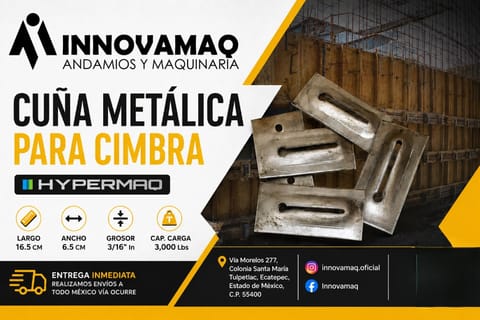 Cuña De Acero Para Cimbra Hypermaq Entrega Inmediata