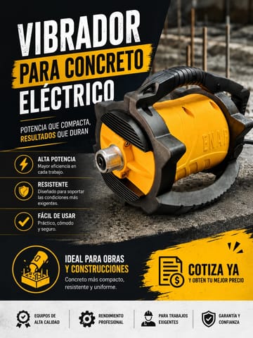 Vibrador para Concreto Eléctrico