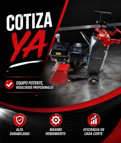 Cortadora de Piso Hypermaq Potencia y Precisión para Construcción