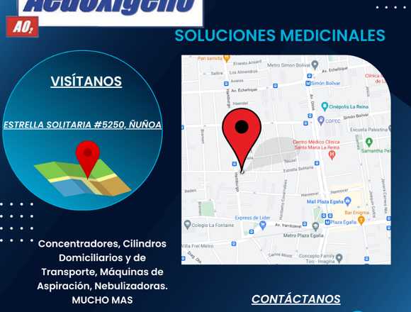 Arriendo Concentrador de Oxigeno Domiciliario en Las Condes (Comuna)