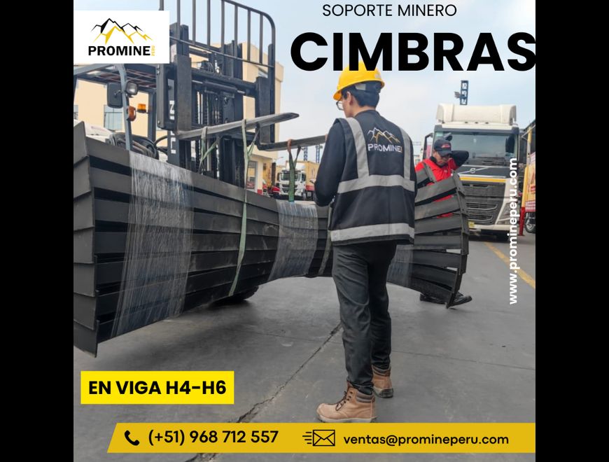 CIMBRAS EN VIGA H4 H6 | SOPORTE MINERO | PROMINE