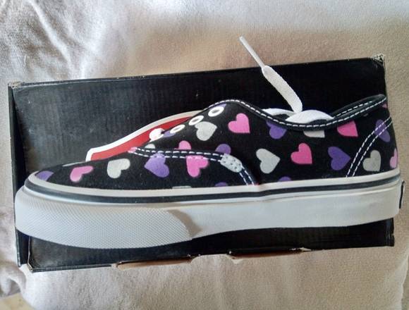 Vans Para Niñas Authentic Foli Hearts