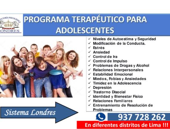 terapia para adolescente en Breña (Lima 5) (Distrito)