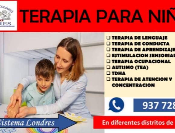 TERAPIA PARA NIÑOS SISTEMA LONDRES en San Martín de Porres (Lima 31) (Distrito)