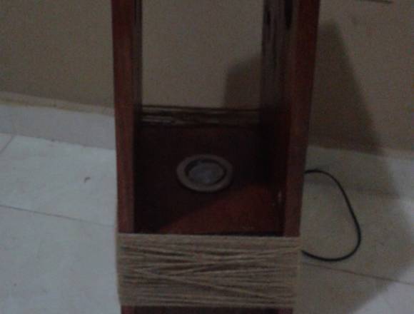 lampara de pie madera de pino